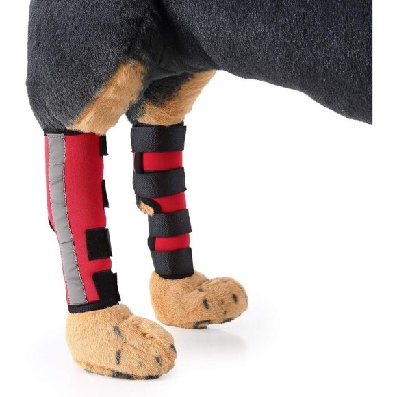 2 PC Dog Knee Brace For Torn ACL,Rear Leg Knee Support Size -Small - Picture 9 of 11